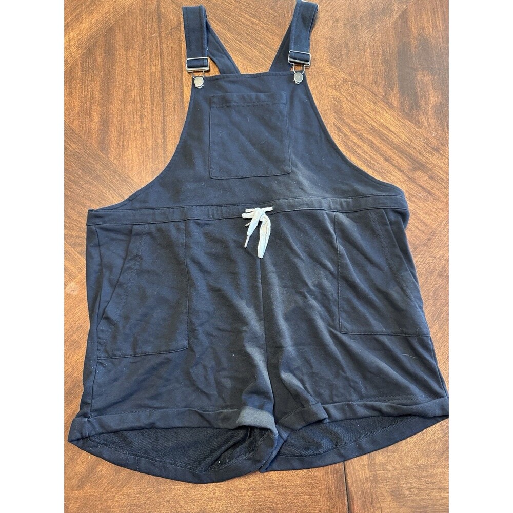 Anrabess Romper Shorts Comfy Stretch Size XLarge Black Overall Jumpsuit NWOT